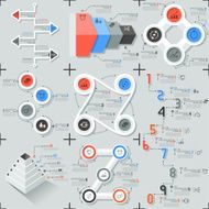 Set Of 9 Flat Minimal Infographics N12