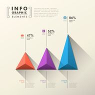 abstract pyramid chart infographics N7