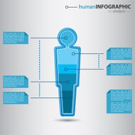 Smart businessman info graphic