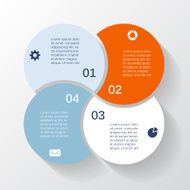 Modern vector info graphic for business project N188