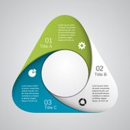 Modern vector info graphic for business project N189