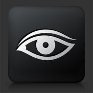 Black Square Button with Eye N3