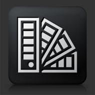 Black Square Button with Color Papers