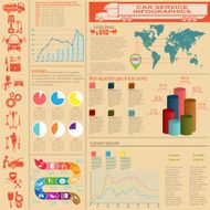 Car service repair Infographics N30