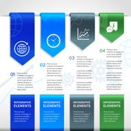 Abstract paper business infographics elements N5