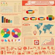 Car service repair Infographics N31