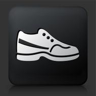 Black Square Button with Sneaker N2