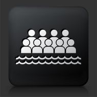 Black Square Button with Sea World Audience
