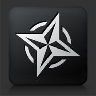 Black Square Button with Compass N2