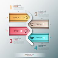 Modern infographics options banner N508