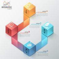Modern infographics options banner N509