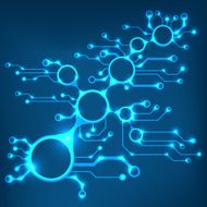 Ðbstract circuit board techno background EPS10 vector illustration N2