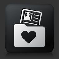 Black Square Button with Love Folder and Candidate Profile