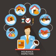 Flat design Freelance career Insurance inspection