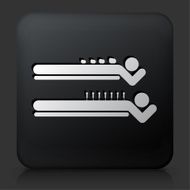 Black Square Button with Spa Rock Massage Icon N2