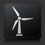 Black Square Button with Windmill N2