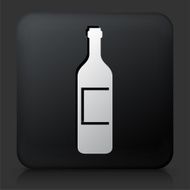 Black Square Button with Alcohol Bottle N13