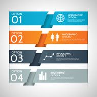 Colorful Paper Infographic Option Background N3