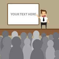 Businessman giving a presentation N4