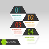Hexagon modern infographics options banner