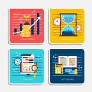 flat design of online payment methods