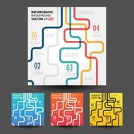 Vector line business concept template N8