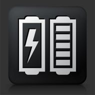 Black Square Button with Full Battery N2