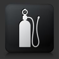 Black Square Button with Air Tank Icon