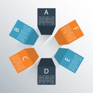 Modern business column options banner Vector illustration N4
