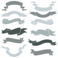 Vector Set of Ribbons for Your Text N3