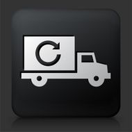 Black Square Button with Delivery Trucks N5