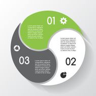 Modern vector info graphic for business project N191