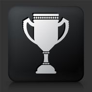 Black Square Button with Trophy N12