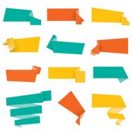 Cutpaper Origami Speech Bubbles