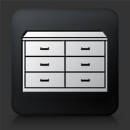 Black Square Button with Filing Cabinet