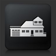 Black Square Button with Home Icon N19