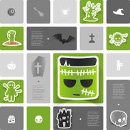 Halloween sticker infographic N43