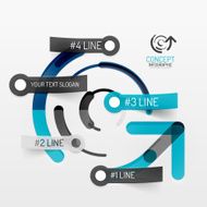 Embossed minimal style line diagram and stickers N13