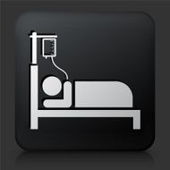 Black Square Button with Patient on IV N2