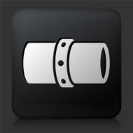 Black Square Button with Gas Pipeline