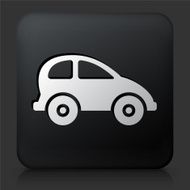 Black Square Button with Car Icon N6