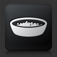 Black Square Button with Bowl &amp; Deposits