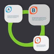 Simple vector with three-dimensional figures eps N6