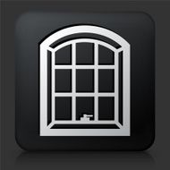 Black Square Button with Windows Icon