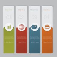 Infographic Design number banners template graphic or website layout N38