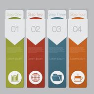 Infographic Design number banners template graphic or website layout N39