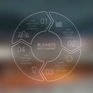 Circle line arrows infographic Template for cycle diagram graph presentation N6