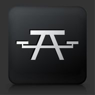 Black Square Button with Picnic Table N2