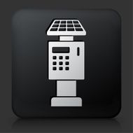 Black Square Button with Parking Ticket Payment Machine N2