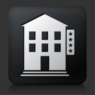 Black Square Button with Five Star Hotel N2